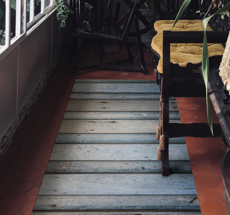 Väderbitna plankor Vinylmatta träeffekt - Tenstickers