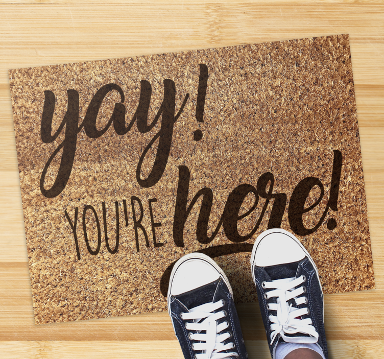 Välkommen mat yay du är här entréhallen - Tenstickers