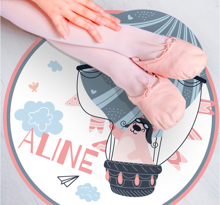 Varmluftsballong Vinylmatta namn - Tenstickers