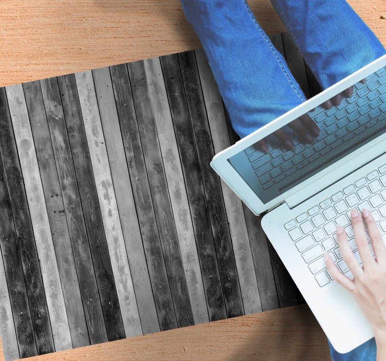 Varm grå look Vinylmatta träeffekt - Tenstickers