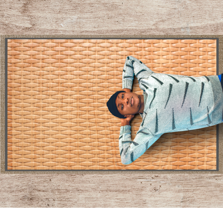 Vävd korgväv Vinylmatta Entré - Tenstickers