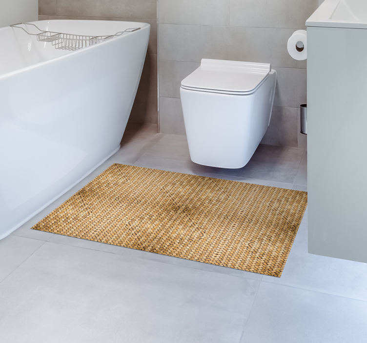 Vävda bambu Vinylmatta badrum - Tenstickers