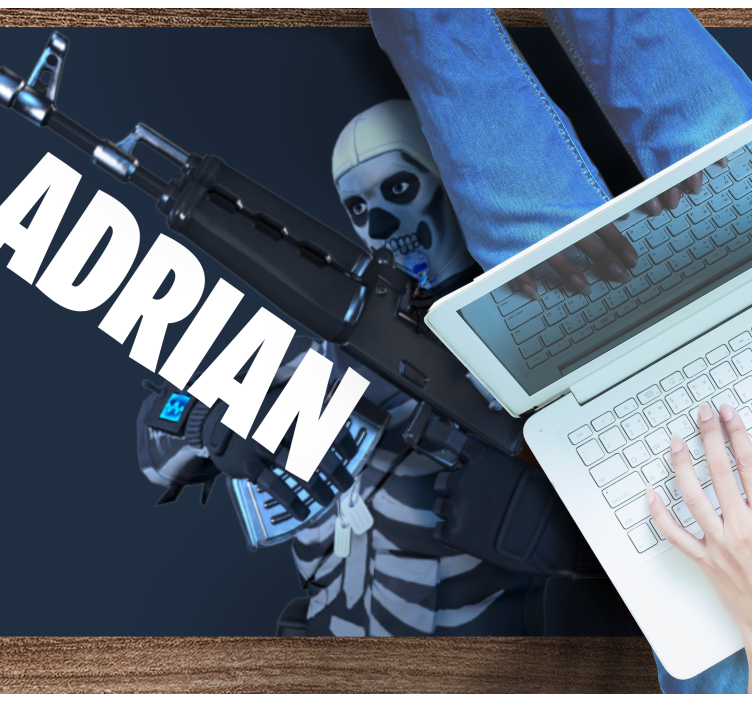 Videospel skalle pojke sovrumsmatta - Tenstickers