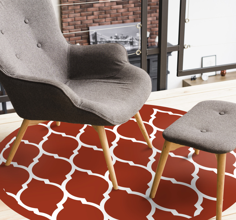 Vintage kakel design vintage matta - Tenstickers