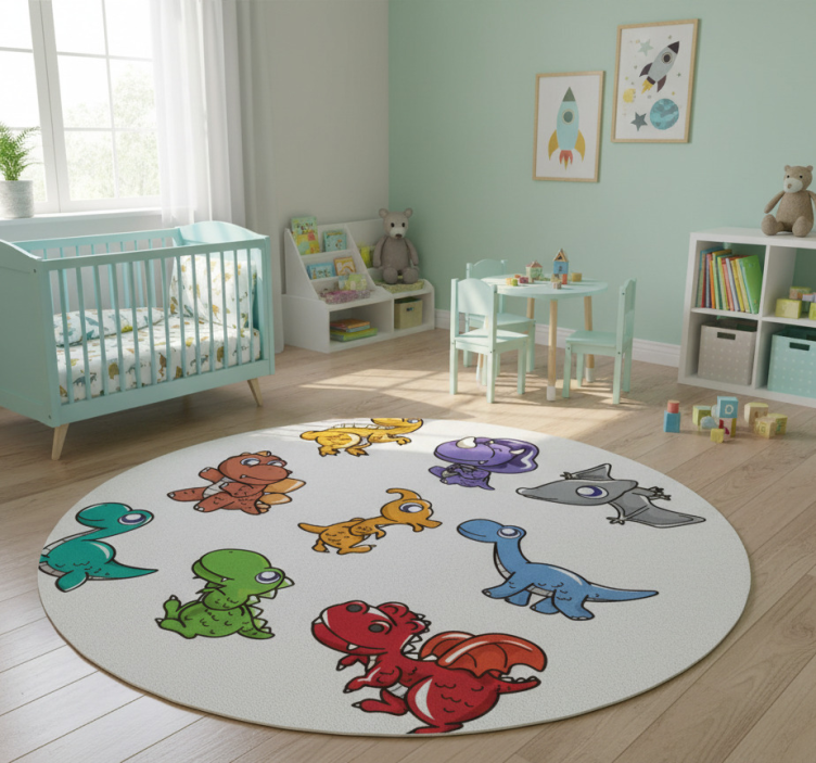 Vinylmatta barn dinosaurklistermärken för bebisar - Tenstickers