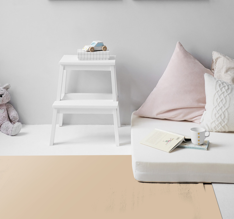 Vinylmatta beige neutral beige yta - Tenstickers