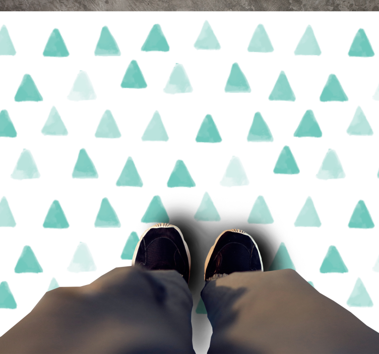 Vinylmatta geometrisk triangulära motiv - Tenstickers