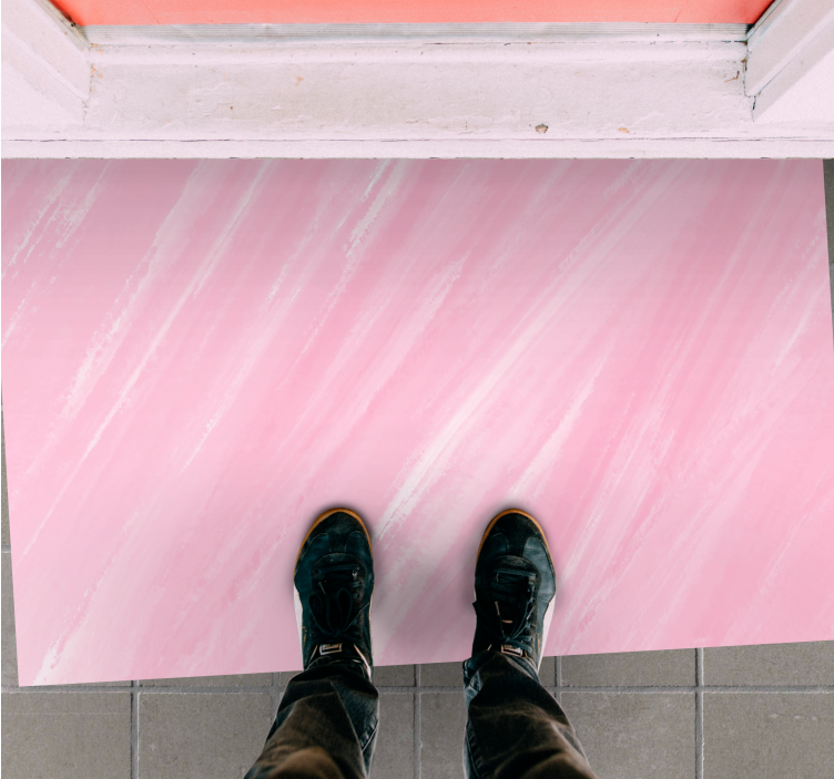 Vinylmatta rosa mjuk rosa marmor - Tenstickers