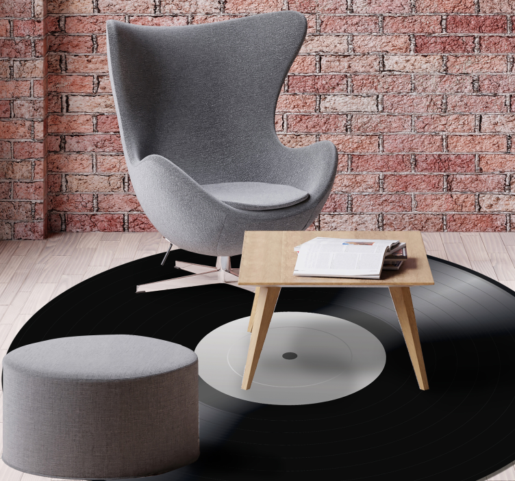 Vinylplatta vintage vinylmatta - Tenstickers