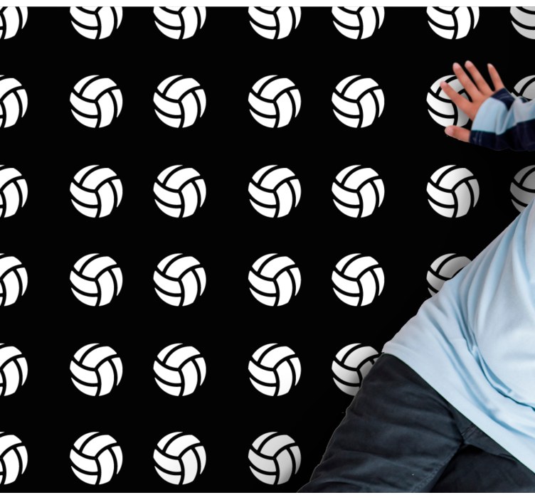 Volleyboll mönster Vinylmatta spel - Tenstickers