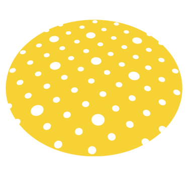 Vinylmatta gul prickig - Tenstickers