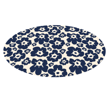 Mörkblå vallmo Vinylmatta blommor och växter - Tenstickers