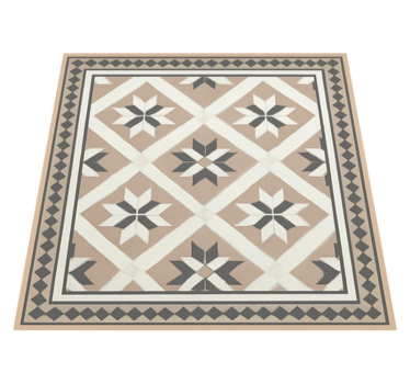 Beige marockansk stil Vinylmatta kakeleffekt - Tenstickers