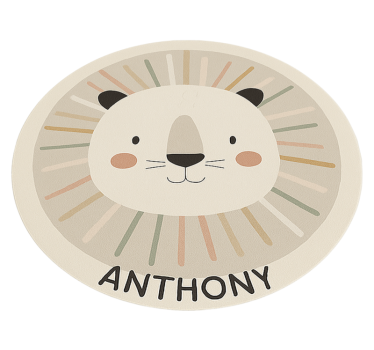 Specialanpassat beige lejon Andra Vinylmattor - Tenstickers