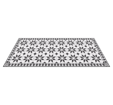 Gammaldags matta Vinylmatta Mosaik - Tenstickers