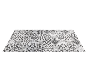 Grisgräs Vinylmatta kakeleffekt - Tenstickers