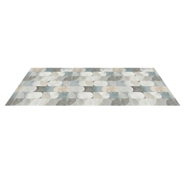 Vinylmatta kök modern pill mosaik - Tenstickers