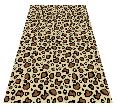 Vinylmatta djur klassisk leopardmönster - Tenstickers