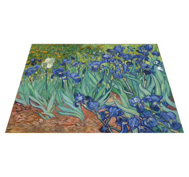 Vinylmatta blommor och växter van gogh blommor - Tenstickers