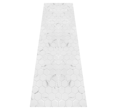Vinylmatta kök elegant grå hexagonplattor - Tenstickers