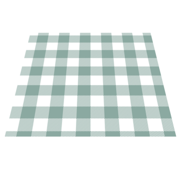 Vinylmatta kök grön tartan - Tenstickers