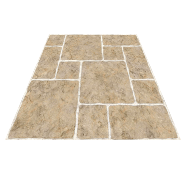 Vinylmatta badrum beige stenar - Tenstickers