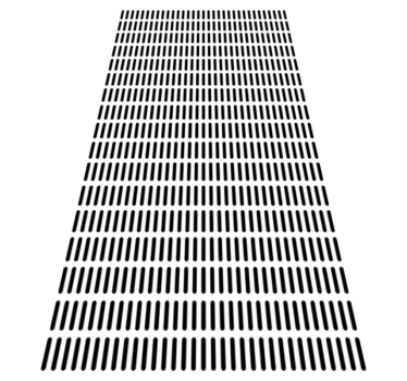 Vinylmatta badrum minimalistiska linjer - Tenstickers