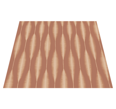 Vinylmatta geometrisk ikat kasuri mocha mousse - Tenstickers