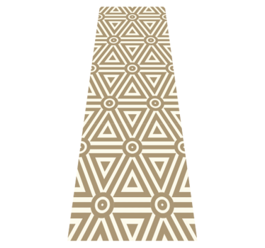 Vinylmatta geometrisk retro vintage design - Tenstickers
