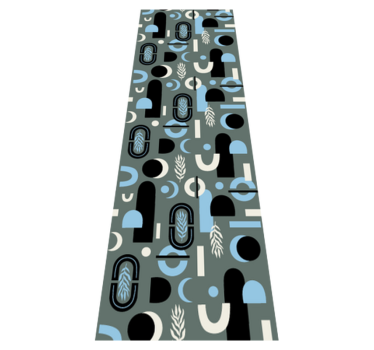 Vinylmatta geometrisk med abstrakt form - Tenstickers