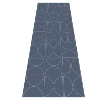 Vinylmatta geometrisk rasch symmetry curve - Tenstickers