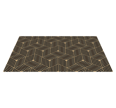 Vinylmatta geometrisk gyllene geometrisk dekormönster - Tenstickers