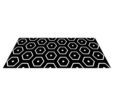 Vinylmatta geometrisk minimalistiskt mönster - Tenstickers