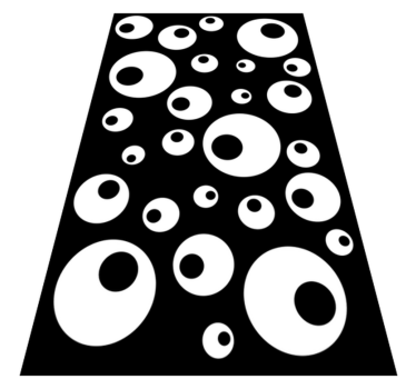Vinylmatta geometrisk vattenpärlor - Tenstickers