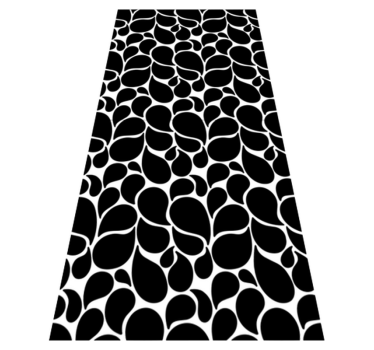 Vinylmatta geometrisk vattendroppar - Tenstickers