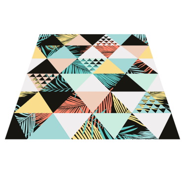 Vinylmatta geometrisk djungeltrianglar - Tenstickers