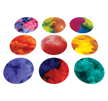 Vinylmatta geometrisk färgade rökstickers - Tenstickers