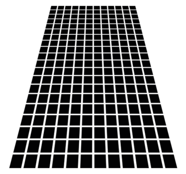 Vinylmatta geometrisk grå rutskala - Tenstickers