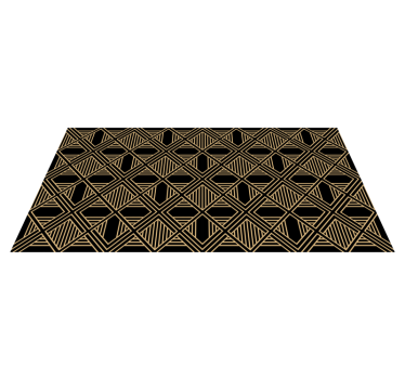 Vinylmatta geometrisk art deco great gatsby mönster - Tenstickers