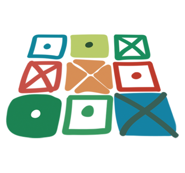 Vinylmatta geometrisk med olika rutdesign - Tenstickers