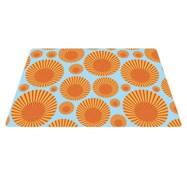 Vinylmatta geometrisk 70-tals solskens laptop - Tenstickers