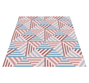 Vinylmatta geometrisk abstrakta trianglar - Tenstickers