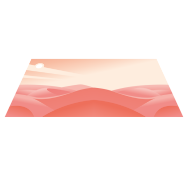 Vinylmatta geometrisk rosa öken - Tenstickers