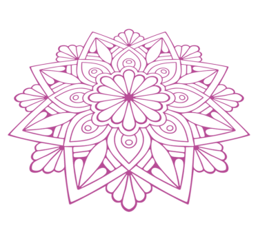 Vinylmatta geometrisk med utsökt botanisk element - Tenstickers