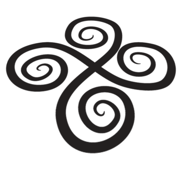 Vinylmatta geometrisk elegant snurr element - Tenstickers