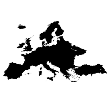 Vinylmatta världskarta europa - Tenstickers