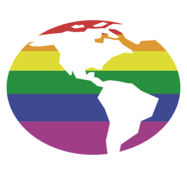 Vinylmatta världskarta hbtq-världskarta - Tenstickers