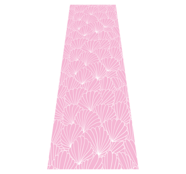 Vinylmatta badrum kawaii stil rosa snäckor - Tenstickers