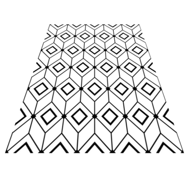 Vinylmatta geometrisk moderna diamantformer - Tenstickers