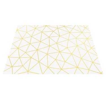 Vinylmatta geometrisk gyllene geometrisk prism mosaik - Tenstickers